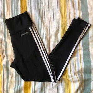 Adidas Designed to Move High-Rise 3-Stripe Full Length Tight - Black